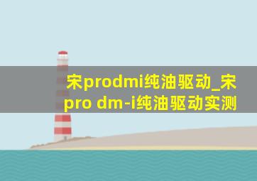 宋prodmi纯油驱动_宋pro dm-i纯油驱动实测